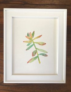 Succulent Watercolor Painting