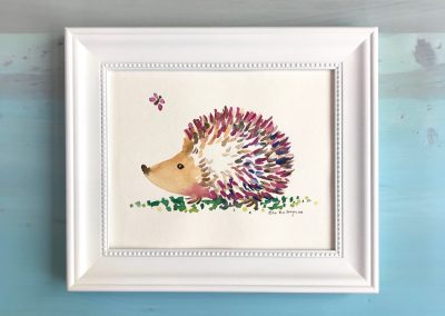 Hedgehog Nursery Wall Art