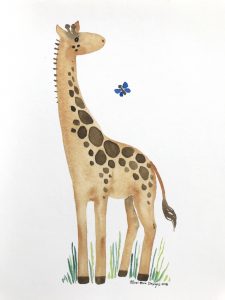 Giraffe Watercolor