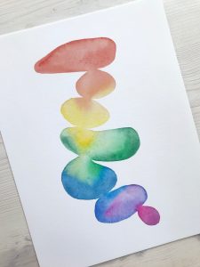 Rainbow Abstract Art Print